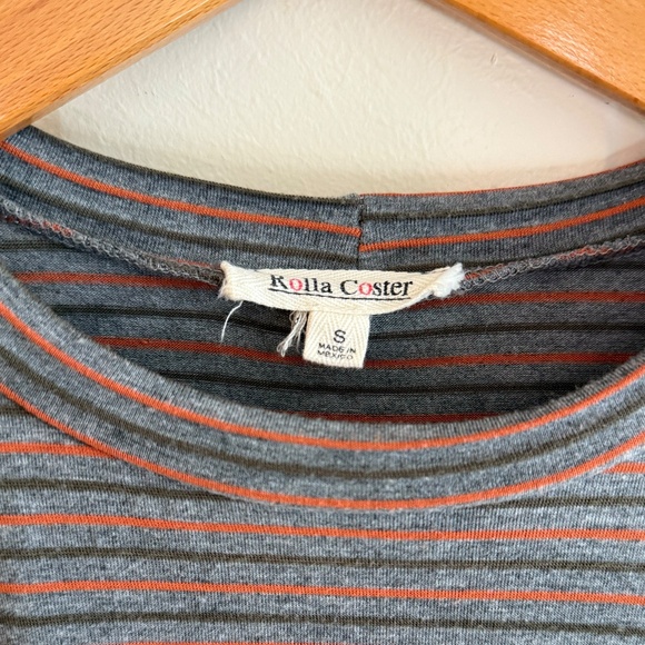 Striped 3/4 Sleeve Tunic Dress - Picture 5 of 5